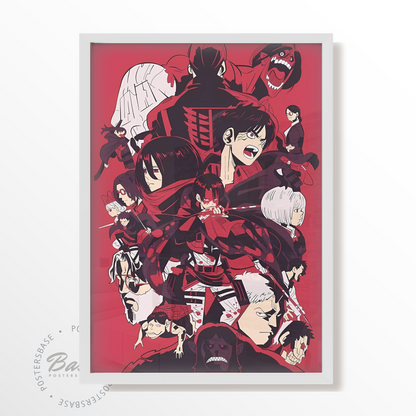 ATTACK ON TITAN RED DRAW