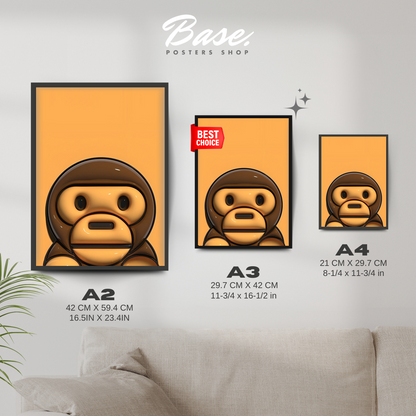 BAPE ORANGE SLICK
