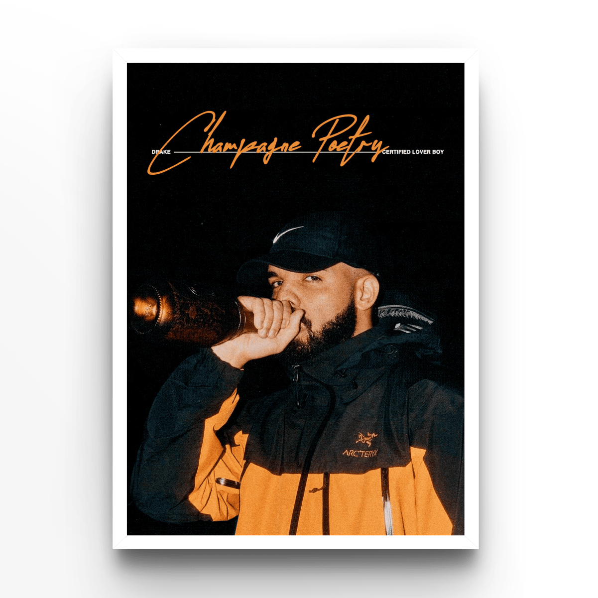 Drake Champagne Poetry - A4, A3, A2 Posters Base - Poster Print Shop / Art Prints / PostersBase