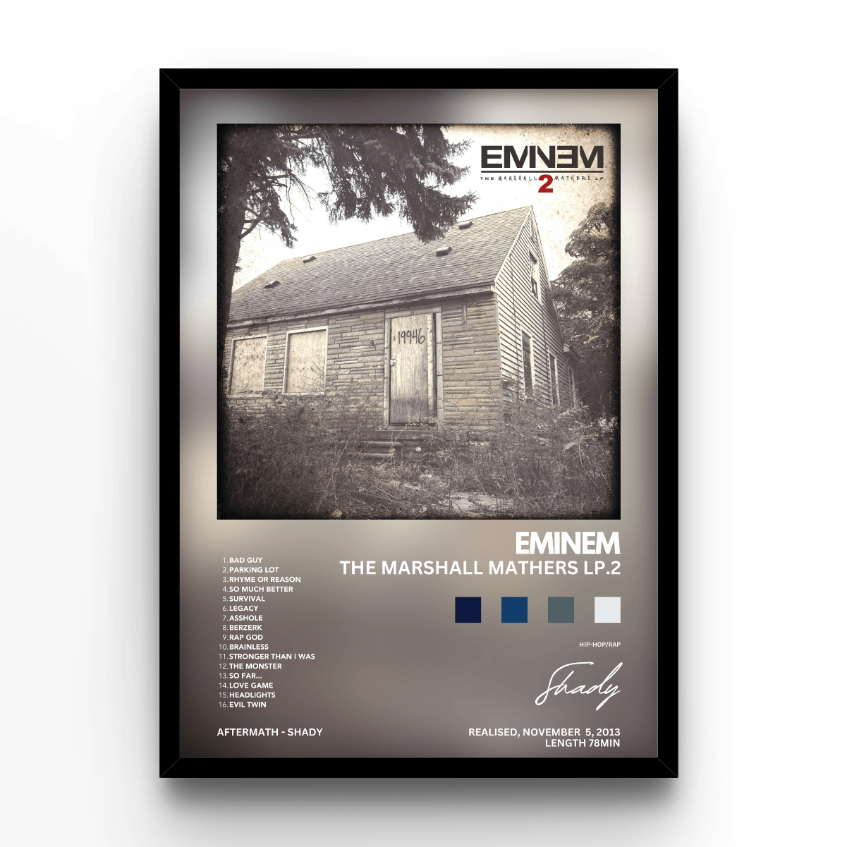 Eminem The Marshall Mathers - A4, A3, A2 Posters Base - Poster Print Shop / Art Prints / PostersBase