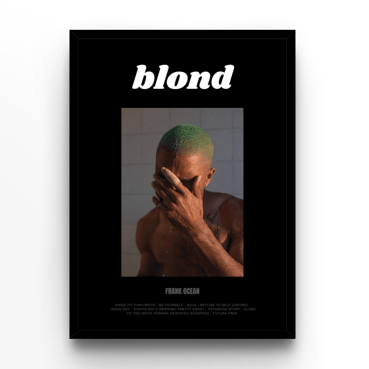 Frank Ocean Black - A4, A3, A2 Posters Base - Poster Print Shop / Art Prints / PostersBase