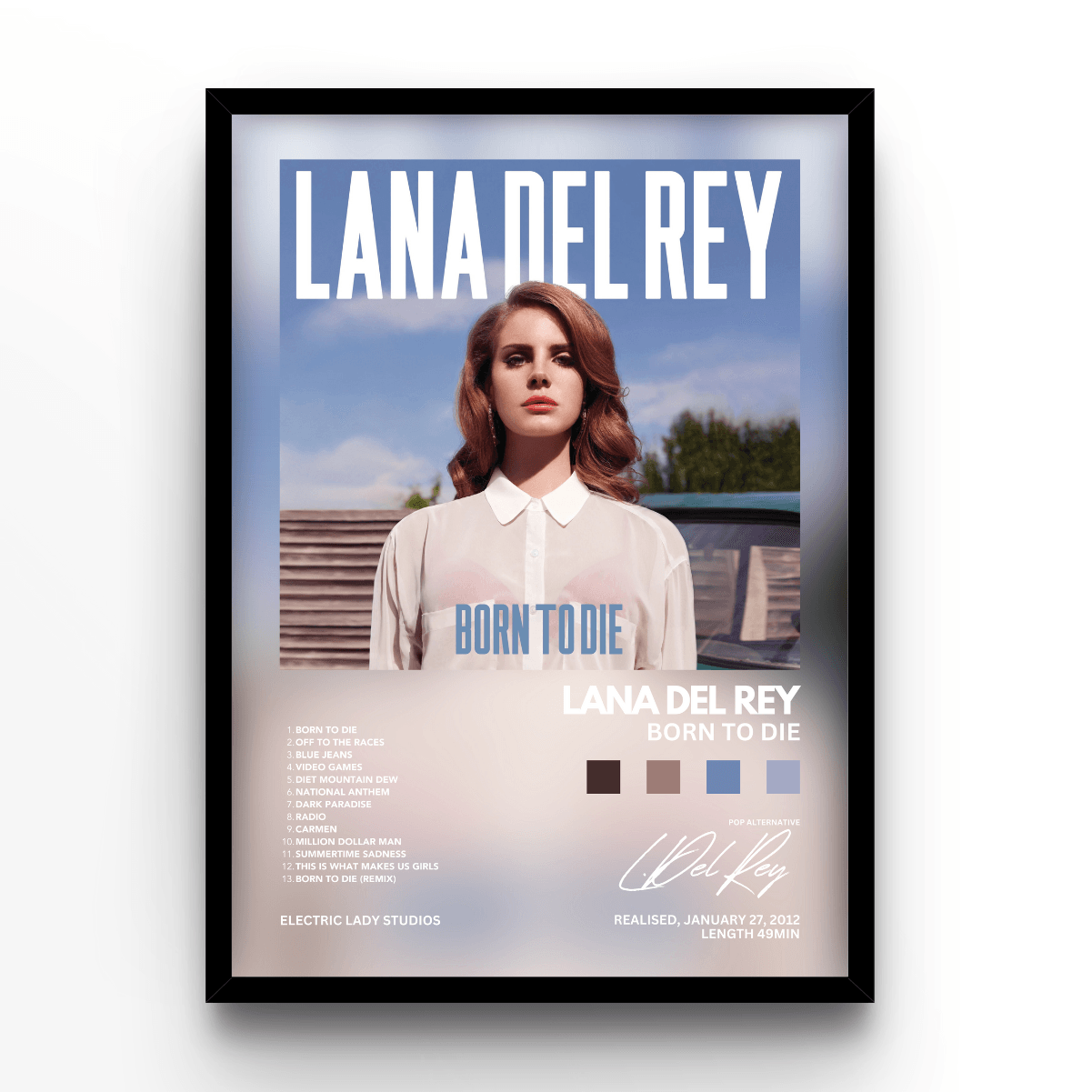Lana Del Rey Album - A4, A3, A2 Posters Base - Poster Print Shop / Art Prints / PostersBase