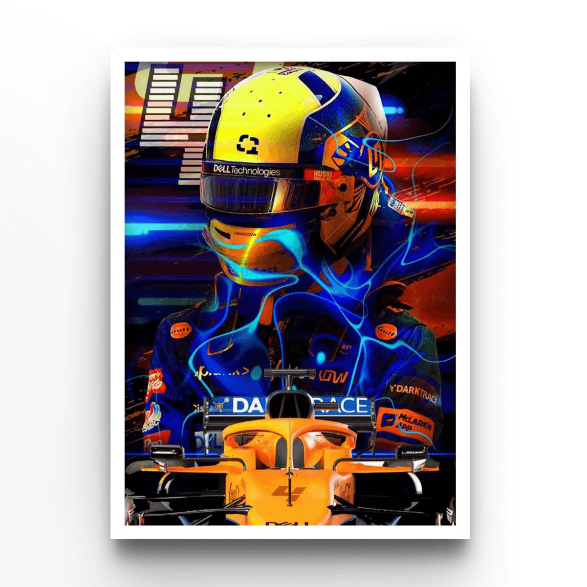 Lando Norris 3 - A4, A3, A2 Posters Base - Poster Print Shop / Art Prints / PostersBase