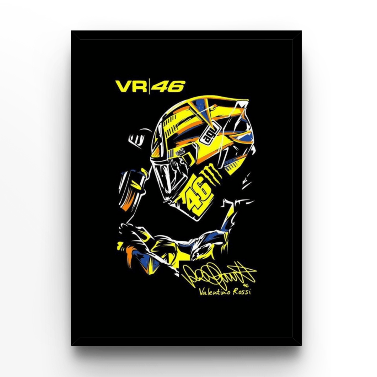Valentino Rossi 2 - A4, A3, A2 Posters Base - Poster Print Shop / Art Prints / PostersBase