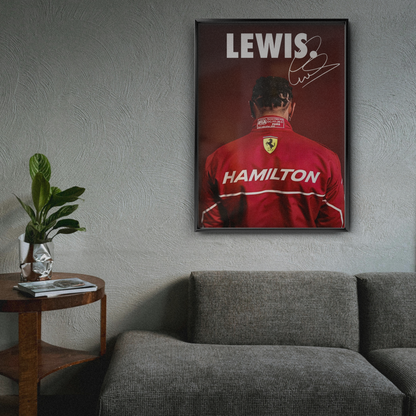 Lewis Hamilton X Ferrari Sign